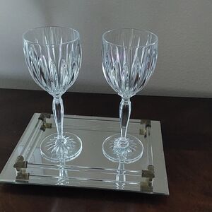 CRISTAL D'ARQUES DURAND LONG STERM CHAMPAGNE‎ GLASS SETS OF 2